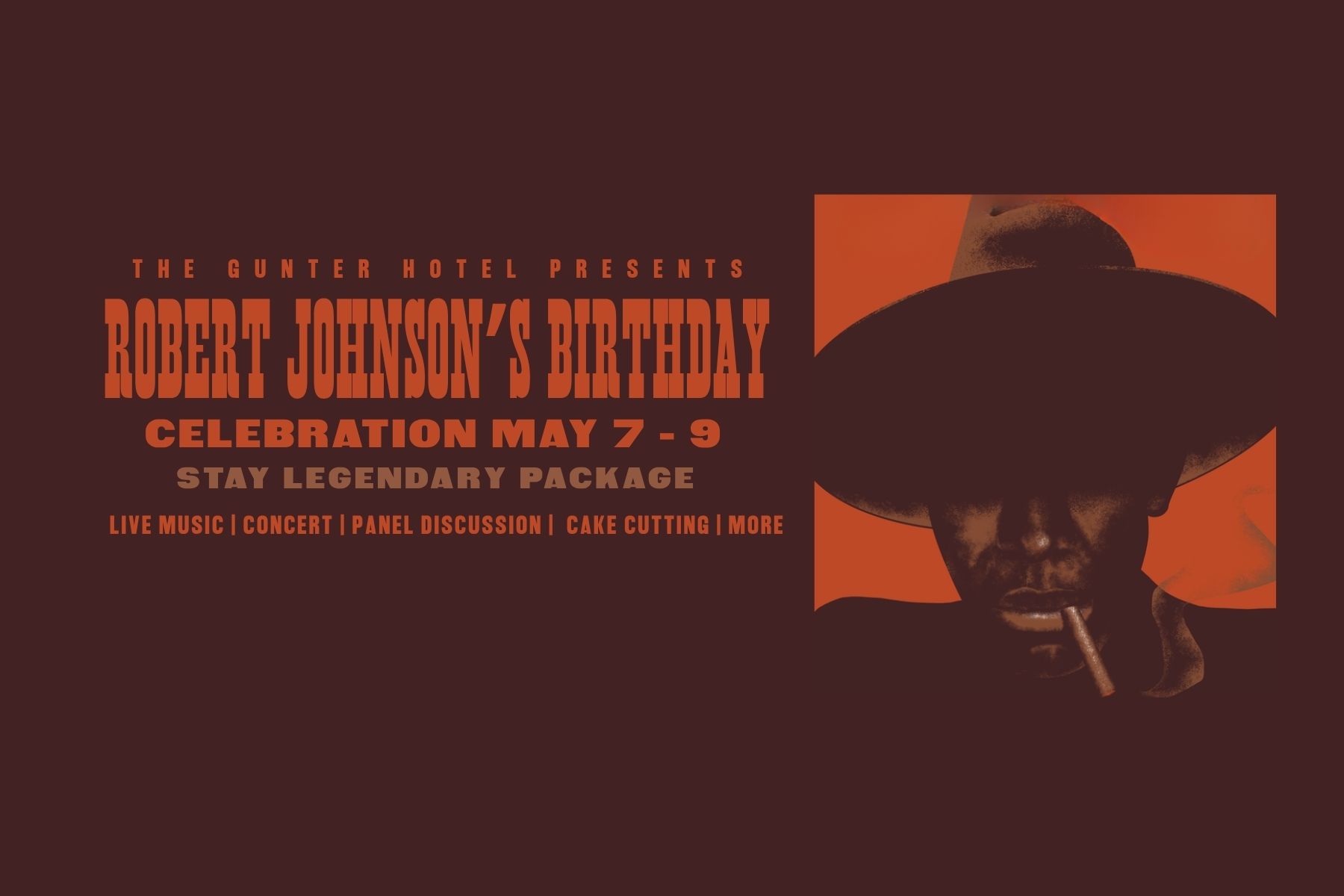 Guest with vinyl record in bed at The Gunter Hotel San Antonio