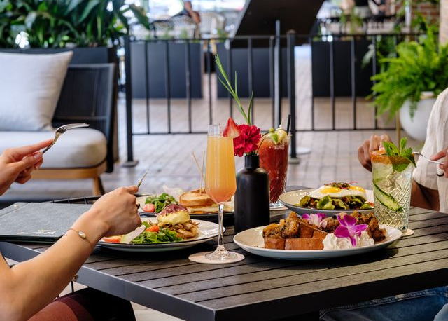 Sunday brunch and patio dining at The Gunter Hotel in downtown San Antonio