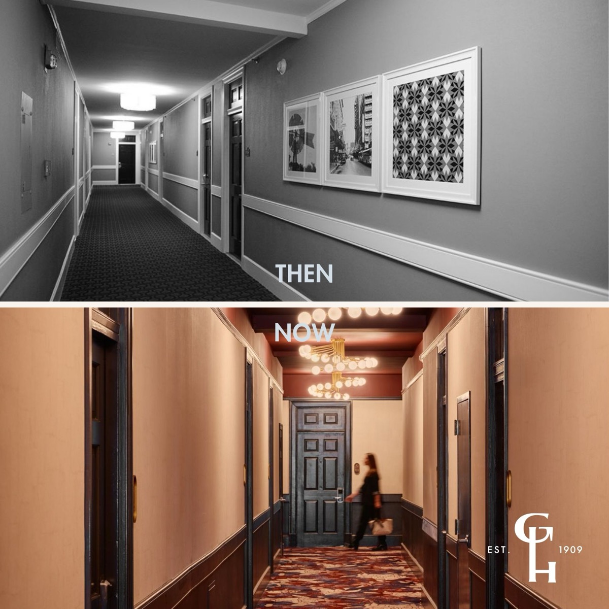 Before and after photo 12 of The Gunter Hotel renovation