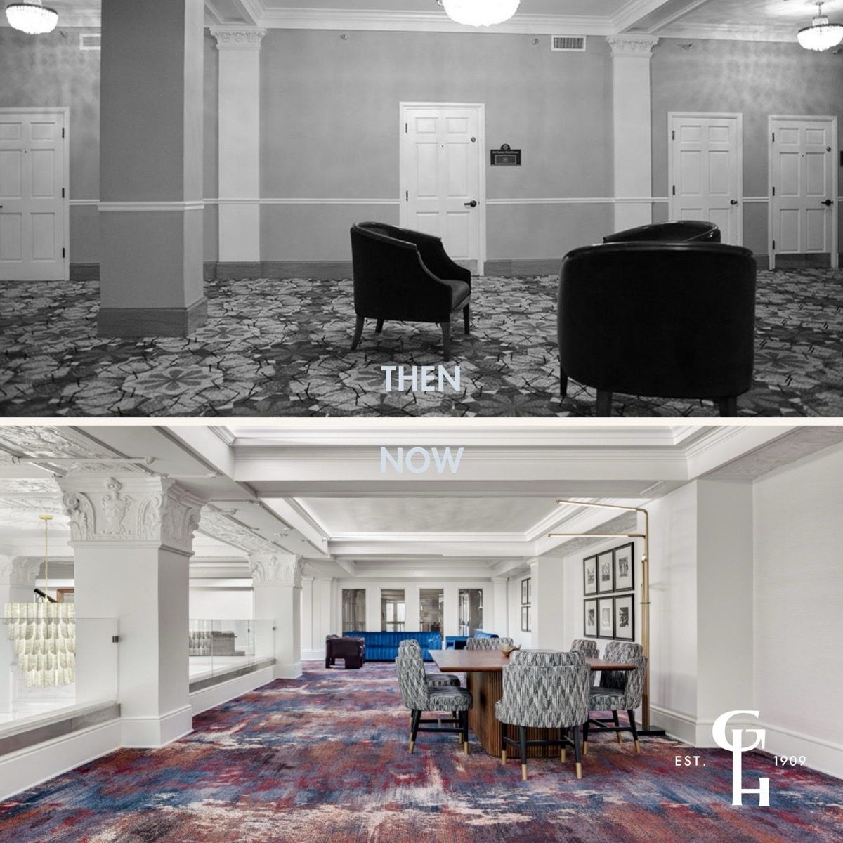 Before and after photo 5 of The Gunter Hotel renovation