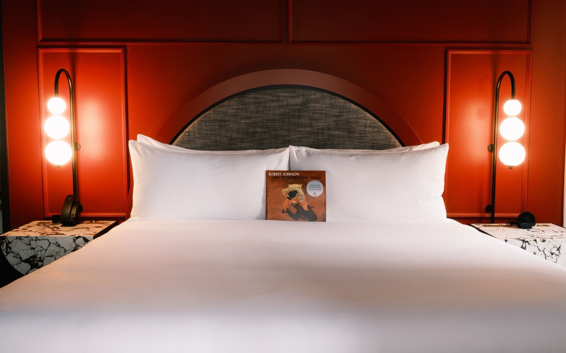 The Robert Johnson Suite bed and headboard
