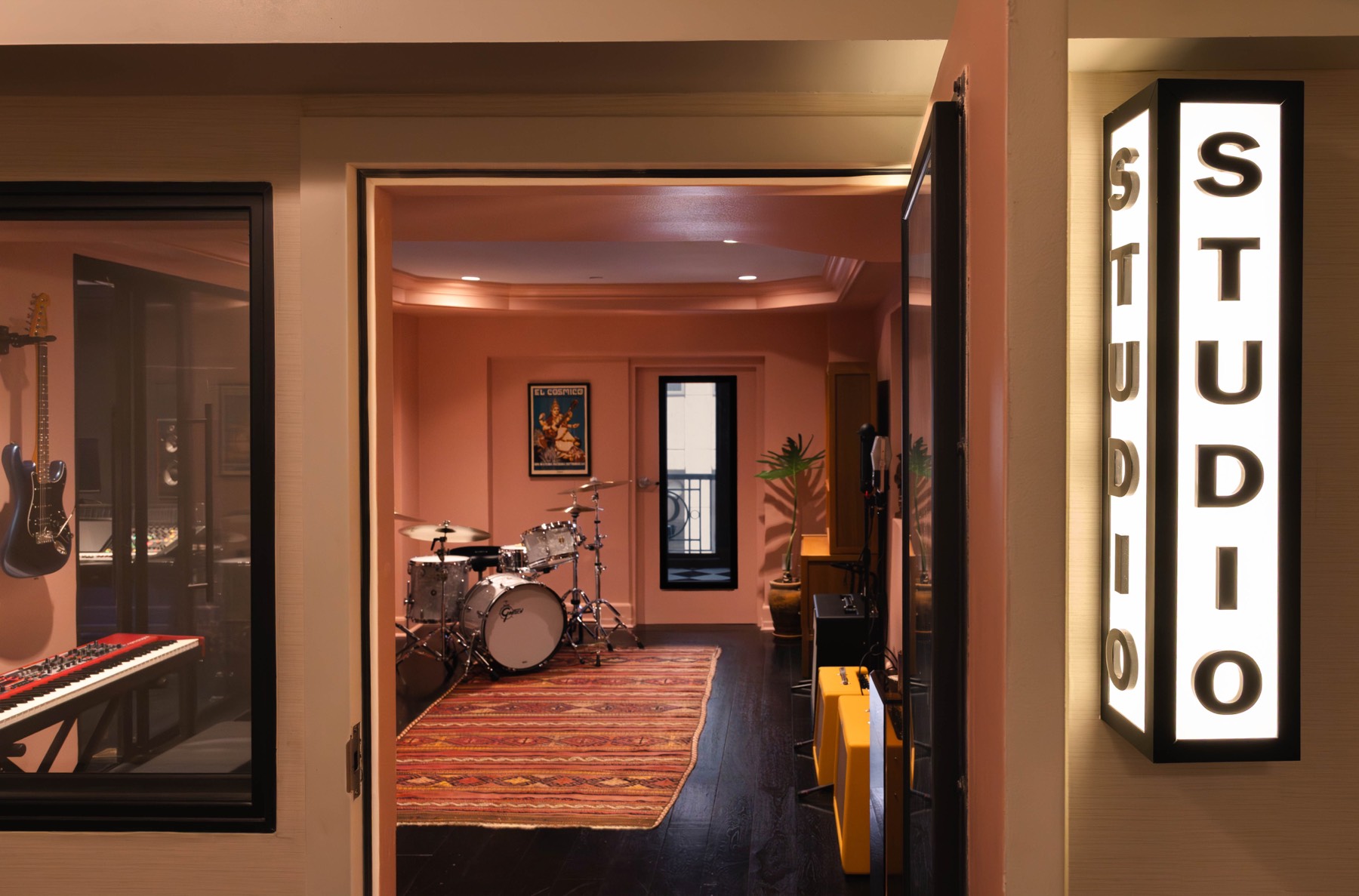 The Gunter Studio recording space in downtown San Antonio