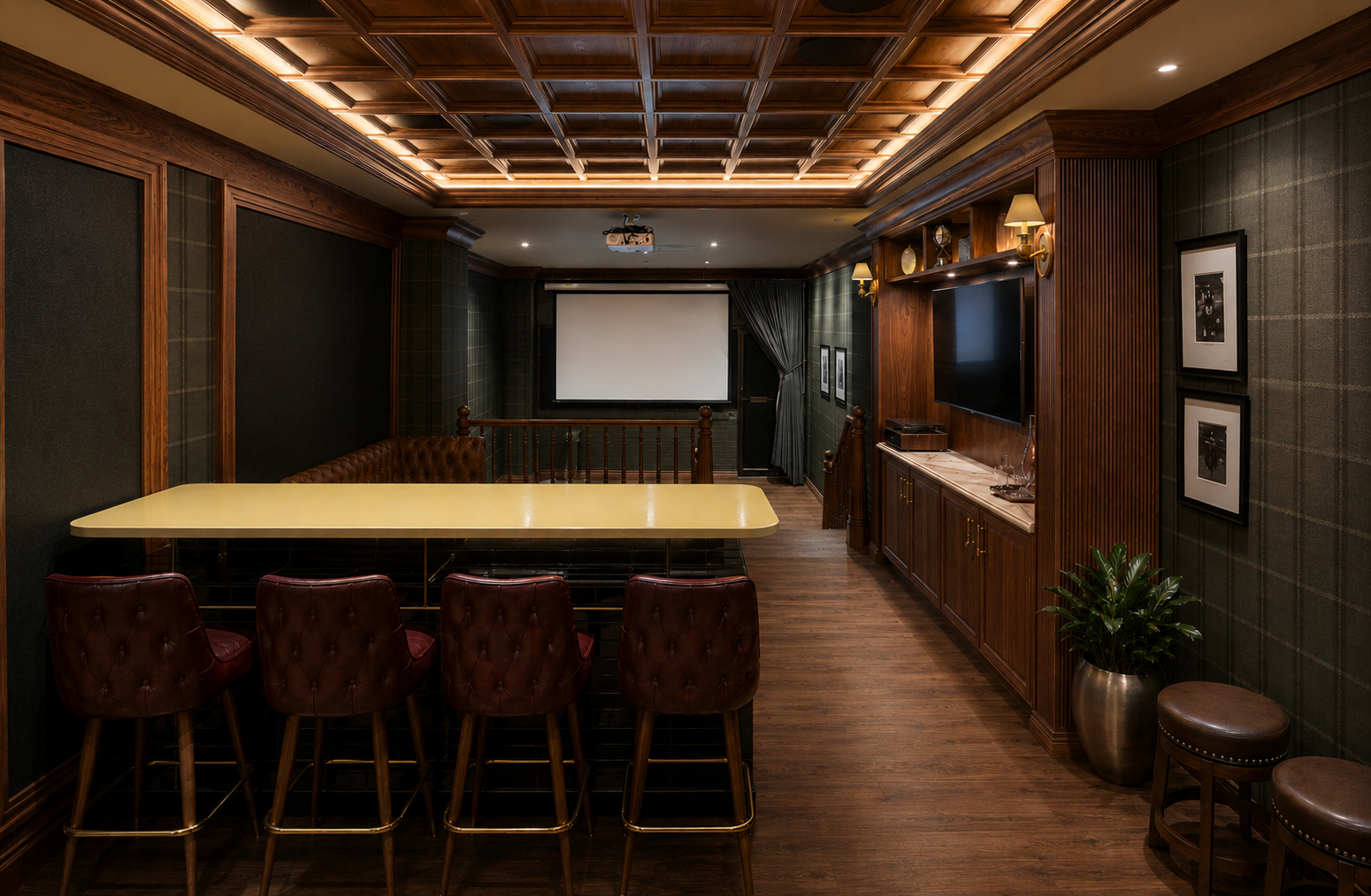 the vibe lounge rendering with seating